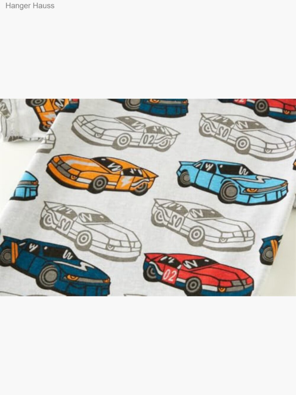 Kids Boys' Pajama Set Short Sleeve T-Shirt + Shorts Car Fire Truck Print 100% - Picture 5 of 7
